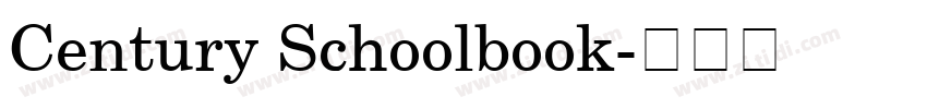 Century Schoolbook字体转换
